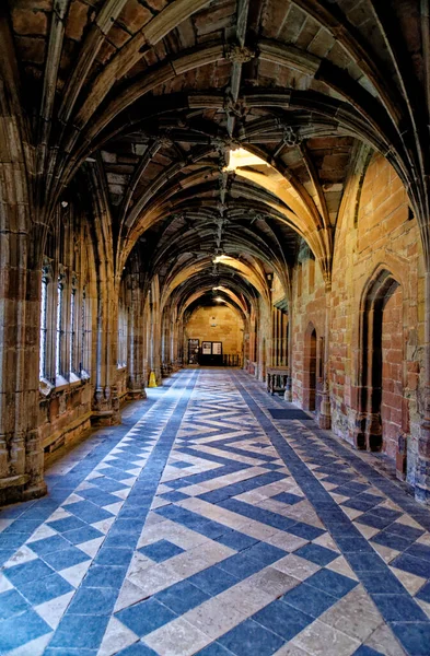Worcester Cathedral Cloisters Worcester Worcestershire Anglia Zjednoczone Królestwo Stycznia 2023 — Zdjęcie stockowe