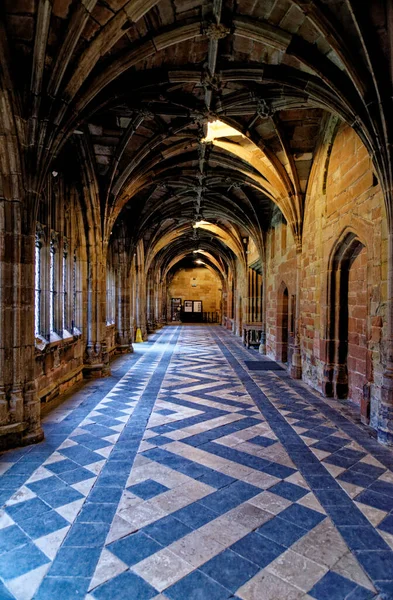 Cathedral Cathedral Cloisters Worcester Worcestershire Αγγλία Ηνωμένο Βασίλειο Ιανουαρίου 2023 — Φωτογραφία Αρχείου