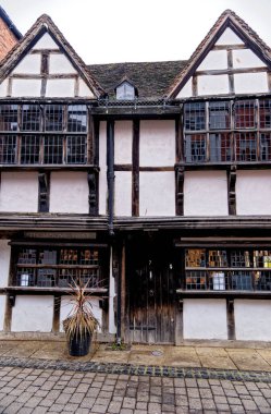 Worcester, Worcestershire 'daki Keşiş Sokağı, İngiltere - 28 Ocak 2023.