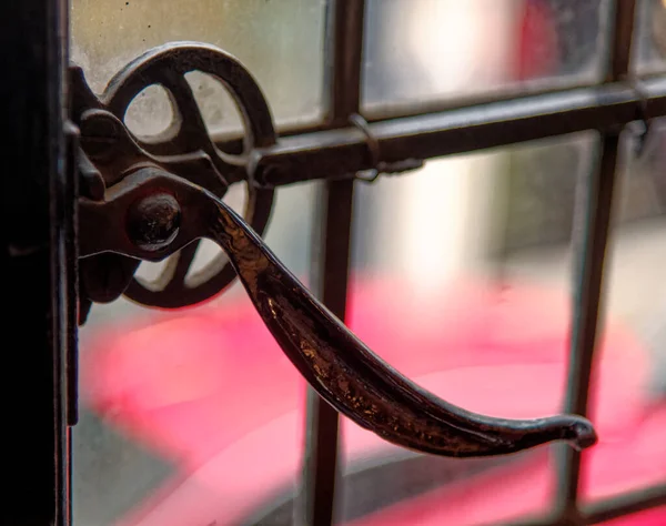 Eski Pencere Menteşesi Tudor House Müzesi Worcester Worcestershire Ngiltere Ocak — Stok fotoğraf