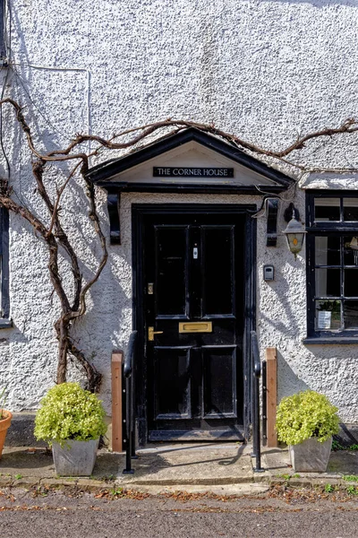 Ancienne Porte Entrée Maison Dans Village Nunney Par Une Journée — Photo