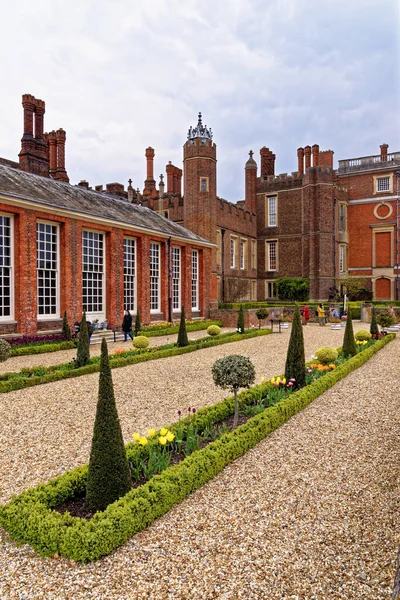 Hampton Court Palace Gardens Ogrody Stawu Hampton Court Palace Londyn — Zdjęcie stockowe