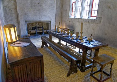 Hampton Court Sarayı 'ndaki King' s Dinlenme Odası, Richmond, Thames, Surrey, Londra, İngiltere. 22 Nisan 2023