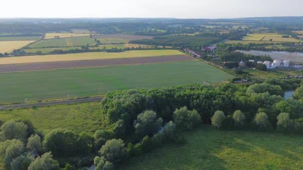 英国西伯克希尔雷丁市Theale附近的英国风景的空中景观 2023年6月15日 — 图库视频影像