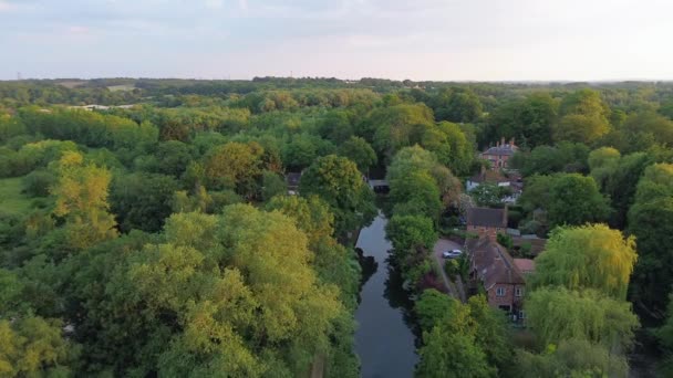 Ngiltere Nin Batı Berkshire Daki Theale Reading Yakınlarındaki Hava Manzarası — Stok video