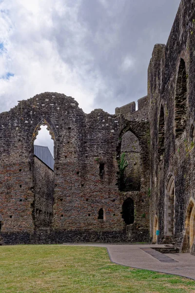 キャリー城は部分的に破壊された要塞で 13世紀のものである キャサリー ミッド グラモーン サウス ウェールズ イギリス 2023年6月25日 — ストック写真