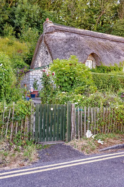 Thatched Roof Thatched Cottage Dunraven Southerndown Glamorgan Heritage Coast Vale — Fotografia de Stock