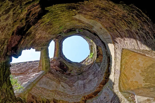 Innenraum Des Mittelalterlichen Raglan Castle Walisisch Castell Rhaglan Monmothshire South — Stockfoto