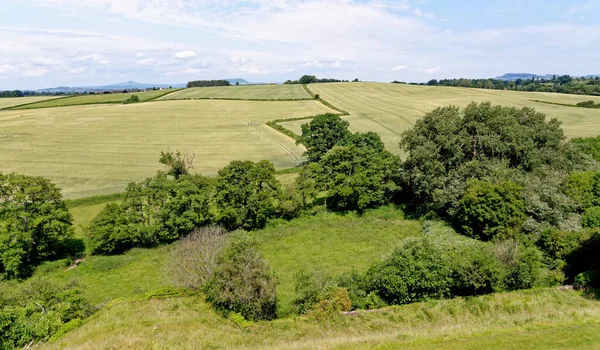 Landscape Fields Raglan Castle Monmothshire South Wales United Kingdom 25Th — Stock Photo, Image