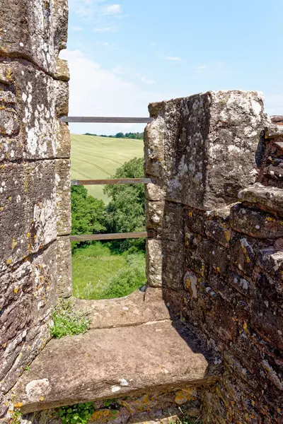 Ruiny Średniowiecznego Zamku Raglan Walijski Castell Rhaglan Monmothshire Walia Zjednoczone — Zdjęcie stockowe