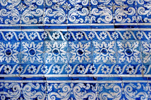 Portuguese tile floor pattern, Lisbon seamless indigo blue tiles, vintage geometric ceramic design, based on traditional oriental arabic patterns - arabesque. Hand Painted Portuguese Ceramic Tile, Lisbon, Portugal. 29.11.2014