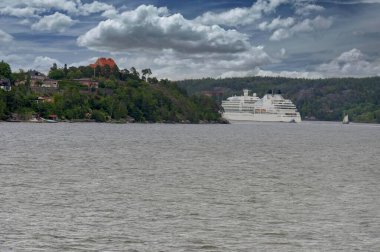 Gemi gemileri Crystal Symphony Stockholm Takımadaları, İsveç, Stockholm, Yelkenli Yat Stockholm Takımadaları - 25 Temmuz 2011