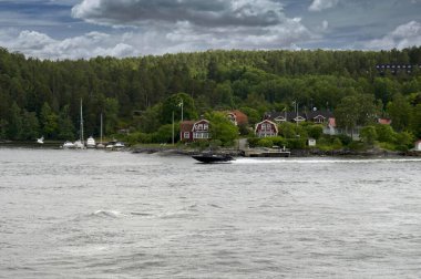 İsveç sürat teknesi Stockholm Archipelago, İsveç, Stockholm, Yelkenli Yat Stockholm Takımadası - 25 Temmuz 2011