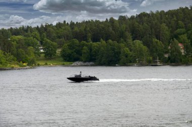 İsveç sürat teknesi Stockholm Archipelago, İsveç, Stockholm, Yelkenli Yat Stockholm Takımadası - 25 Temmuz 2011