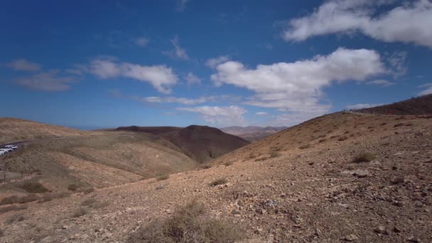加那利岛 弗尔特文图拉 Pajara和La Pared之间的西西里天文学家的观点的全景景观 2023年9月20日 — 图库视频影像