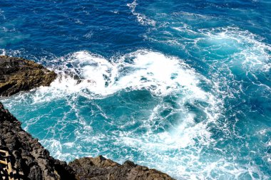 Fuerteventura Kanarya Adası 'nın batı kıyısındaki Ajuy köyü yakınlarındaki mağaralarda - Ajuy, Pajara, Fuerteventura, Kanarya Adaları, İspanya - 20.09.2023