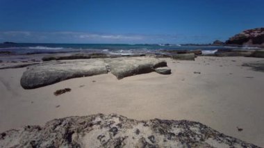 Playa de los Ojos - Los Ojos Plajı - El Puerto de la Cruz, Peninsula Jandia, Fuerteventura, Kanarya Adaları, İspanya - 21.09.2023