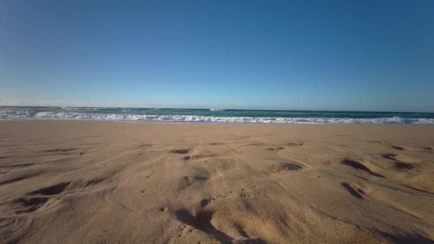 Seyahat Varış Yeri Güney Batı Kıyısı Manzarası Playa Cofete Jandia — Stok video