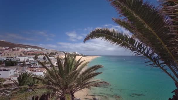 西班牙加那利群岛Fuerteventura的Jandia半岛Morro Jable海滩 2023年9月23日 — 图库视频影像