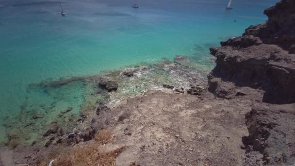 Praia Morro Jable Península Jandia Fuerteventura Ilhas Canárias Espanha 2023 — Vídeo de Stock