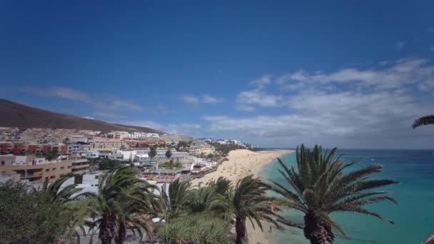 Pláž Morro Jable Jandia Fuerteventura Kanárské Ostrovy Španělsko 2023 — Stock video