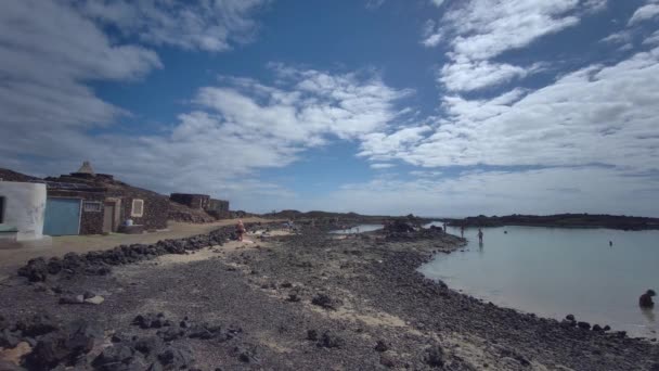 Paisaje Volcánico Islote Lobos Isla Lobos Fuerteventura Islas Canarias España — Vídeos de Stock