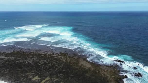Vista Aérea Playa Del Mejillón Playa Del Bajo Burra Llamada — Vídeos de Stock