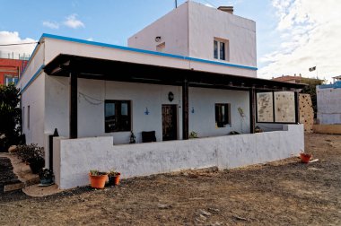 El Cotillo 'daki Ev, Fuerteventura Adası, Kanarya Adaları, İspanya, Avrupa - 24.09.2023