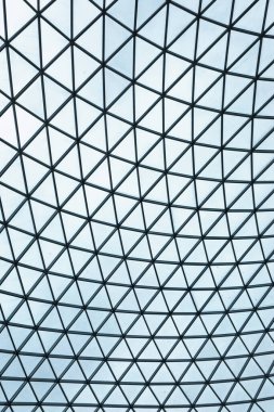 Büyük Mahkeme 'nin mimari ayrıntıları, British Museum' un merkezi bir bölümü - Londra, İngiltere, 31.03.2023