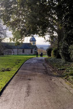 Croft Castle is a country house in the village of Croft, Herefordshire, England. Owned by the Croft family since 1085, the castle and estate passed out of their hands in the 18th century - Croft Castle and Parkland - Herefordshire - 6th of January 20 clipart