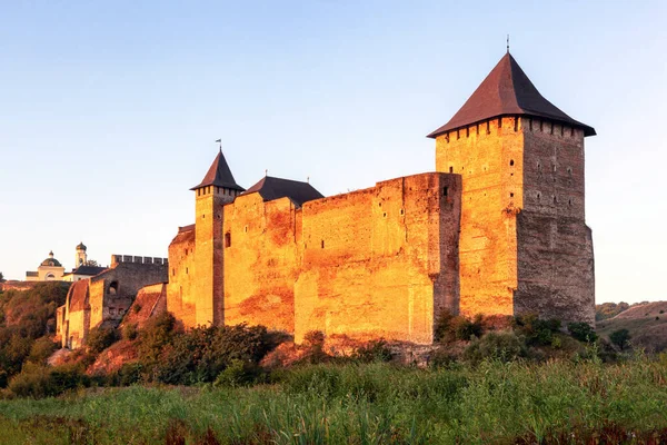 Φρούριο Khotyn Ένα Από Πιο Διάσημα Αξιοθέατα Της Ουκρανίας — Φωτογραφία Αρχείου