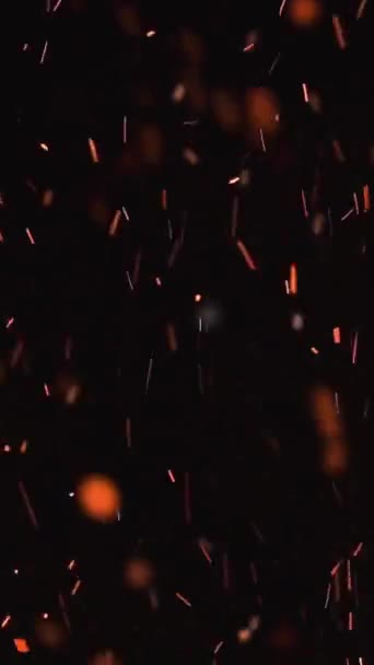 Aşırı Yavaş Çekim Yüksek Ateş Hızı Siyah Zemin Üzerinde Parlayan — Stok video