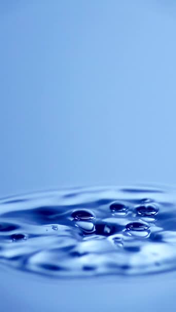 Slow Motion Water Drop Splash Calm Water Shot Ultra High — Stock Video