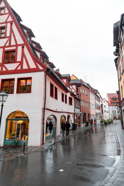 Nuremberg Germany December 2021 Generic Architecture Street View Streets Nuremberg — стоковое фото