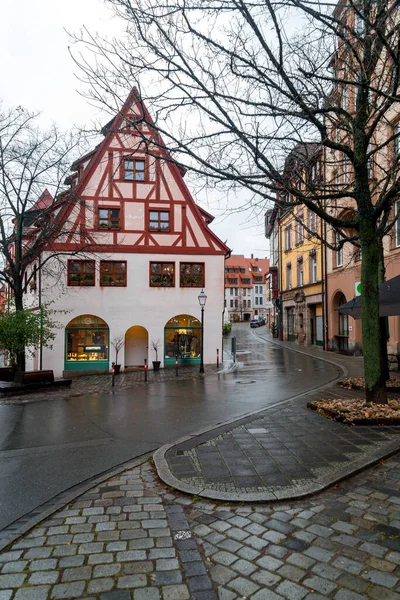 Nuremberg Germany December 2021 Generic Architecture Street View Streets Nuremberg — стоковое фото