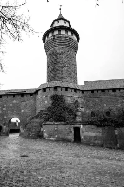 Nuremberg Germany December 2021 Iconic Sinwell Tower Part Kaiserburg Royal — Photo
