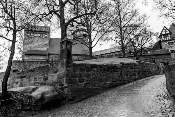 Нюрнберг Німеччина Dec 2021 Нюрнберзький Замок Група Середньовічних Укріплених Будівель — стокове фото