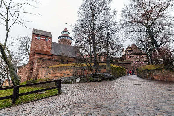 Norimberga Germania Dec 2021 Castello Norimberga Gruppo Edifici Fortificati Medievali — Foto Stock
