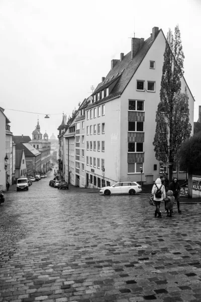 Nuremberg Germany December 2021 Generic Architecture Street View Streets Nuremberg — стоковое фото