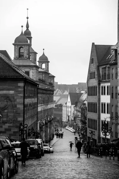 Nuremberg Germany December 2021 Generic Architecture Street View Streets Nuremberg — Zdjęcie stockowe