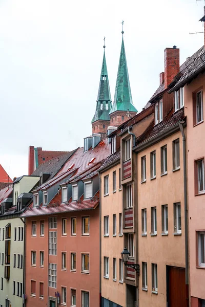 Nuremberg Alemania Diciembre 2021 Arquitectura Genérica Vista Calle Desde Las —  Fotos de Stock