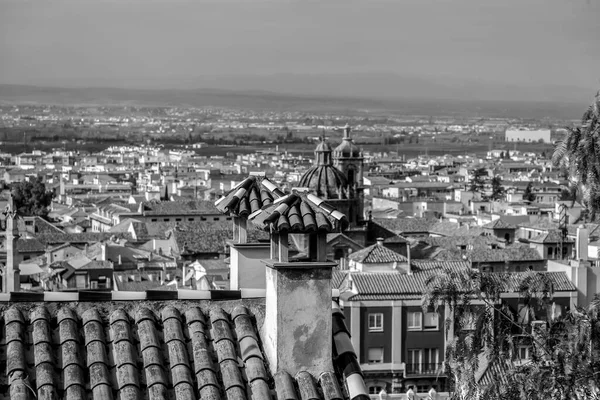 Вид Воздуха Здания Историческом Городе Гранада Андалусии Испания — стоковое фото