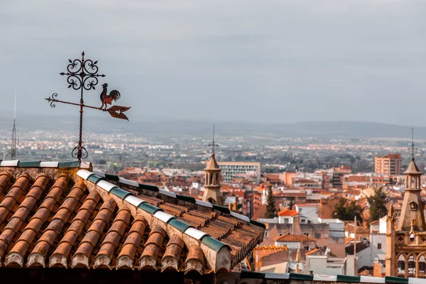 Veduta Aerea Degli Edifici Nella Storica Città Granada Andalusia Spagna — Foto Stock