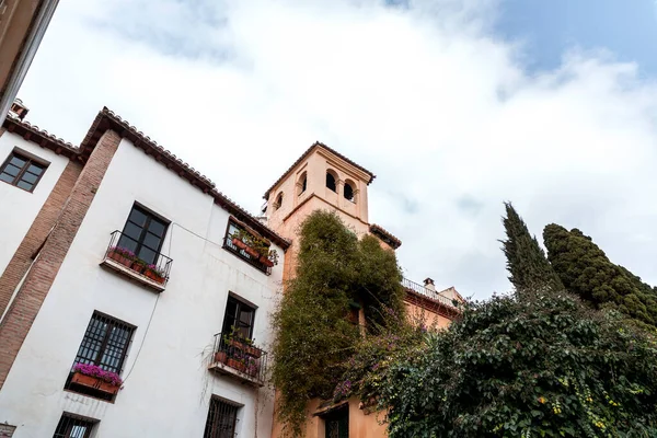 Albaicín Albayzin Barrio Musulmán Granada Andalucía España Centrado Alrededor Una — Foto de Stock