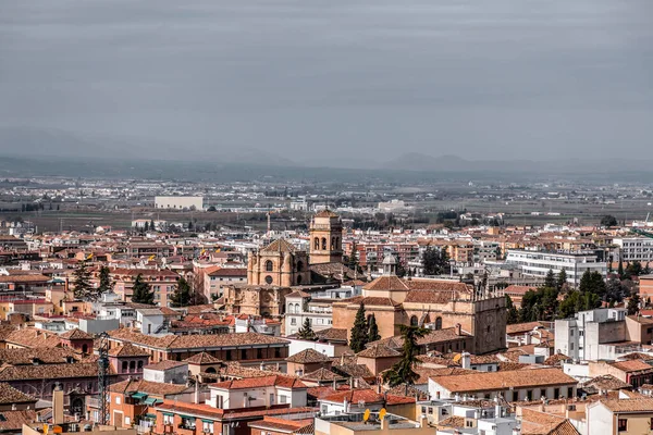 Гранада Іспанія Лютого 2022 Повітряний Вид Будівлі Історичному Місті Гранада — стокове фото