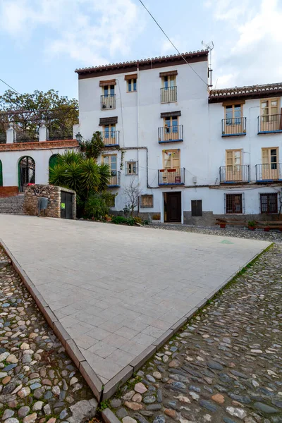 Granada Spain Лютого 2022 Generic Architecture Street View Historic City — стокове фото