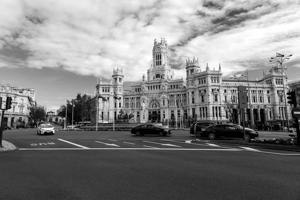 Madrid Spanje Feb 2022 Paleis Cibeles Formeel Bekend Als Palacio — Stockfoto