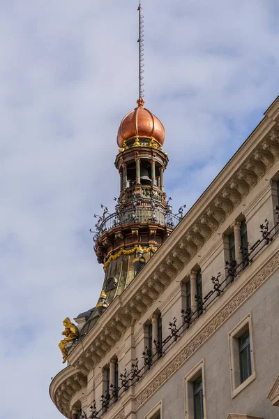 Общая Архитектура Вид Улицу Мадрида Столицы Испании — стоковое фото