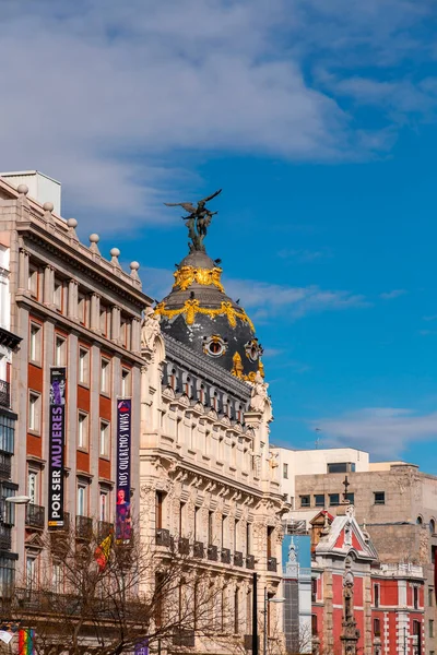 Μαδρίτη Ισπανία Φεβρουάριος 2022 Κτίριο Metropolis Είναι Ένα Κτίριο Γραφείων — Φωτογραφία Αρχείου