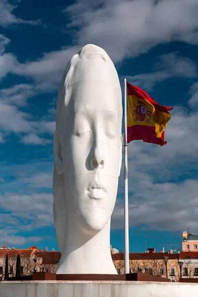 Madrid Espagne Février 2022 Sculpture Moderne Intitulée Julia Par Jaume — Photo